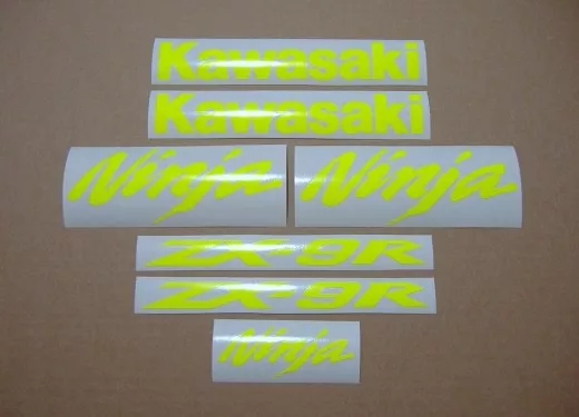 Kawasaki ZX-9R - Neon-Gelb - Custom-Dekorset