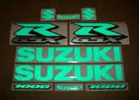 Suzuki GSX-R 1000 - Reflektierend Grün - Custom-Dekorset
