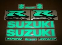 Suzuki GSX-R 1000 - Reflective Green - Custom-Decalset