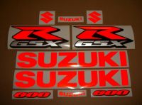 Suzuki GSX-R 600 - Reflective Red - Custom-Decalset