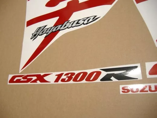 Suzuki Hayabusa 1999-2007 - Reflektierend Rot - Custom-Dekorset