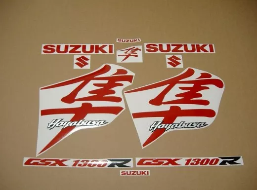 Suzuki Hayabusa 1999-2007 - Reflektierend Rot - Custom-Dekorset