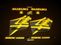 Suzuki Hayabusa 1999-2007 - Reflektierend Gelb - Custom-Dekorset