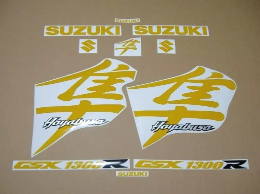 Suzuki Hayabusa 1999-2007 - Reflektierend Gelb - Custom-Dekorset