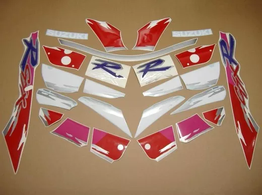 Suzuki GSX-R 750 1993 - Rot/Weiße Version - Dekorset