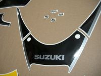 Suzuki GSX-F 600 Katana 2003 - Gelb/Schwarze US Version - Dekorset