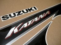 Suzuki GSX-F 600 Katana 2003 - Gelb/Schwarze US Version - Dekorset