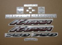 Suzuki GSX-F 750 Katana 2002 - Schwarze US Version - Dekorset