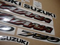 Suzuki GSX-F 750 Katana 2004 - Titangrau US Version - Dekorset