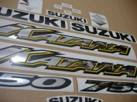 Suzuki GSX-F 750 Katana 2005 - Blaue US Version - Dekorset