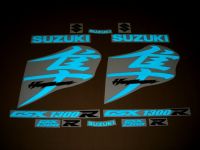 Suzuki Hayabusa 2008-2015 - Reflective Blue - Custom-Decalset