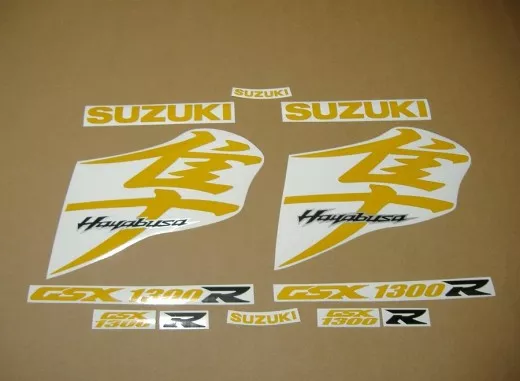 Suzuki Hayabusa 2008-2015 - Reflektierend Gelb - Custom-Dekorset