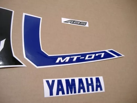Yamaha MT-07 2016 - Silber/Blaue Version - Dekorset