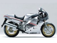 Yamaha FZR 1000 1989 - Silber/Grau Version - Dekorset