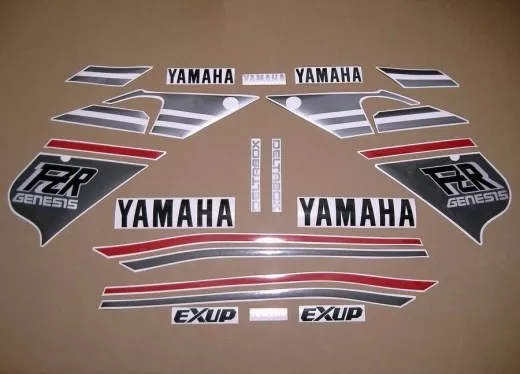 Yamaha FZR 1000 1989 - Silber/Grau Version - Dekorset