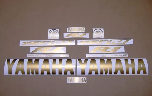 Yamaha YZF-R1 2002-2003 - Mattgold - Custom-Dekorset