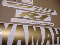 Yamaha YZF-R1 2002-2003 - Mattgold - Custom-Dekorset