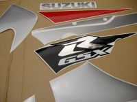 Suzuki GSX-R 750 2001 - Rot/Silber/Schwarze Version - Dekorset