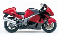 Suzuki Hayabusa 1999 - Rot/Schwarze Version - Dekorset