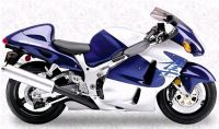 Suzuki Hayabusa 2000 - Blau/Silber Version - Dekorset