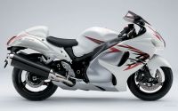 Suzuki Hayabusa 2008 - Weiß/Rote Version - Dekorset