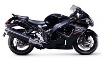 Suzuki Hayabusa 2017 - Schwarz/Graue Version - Dekorset