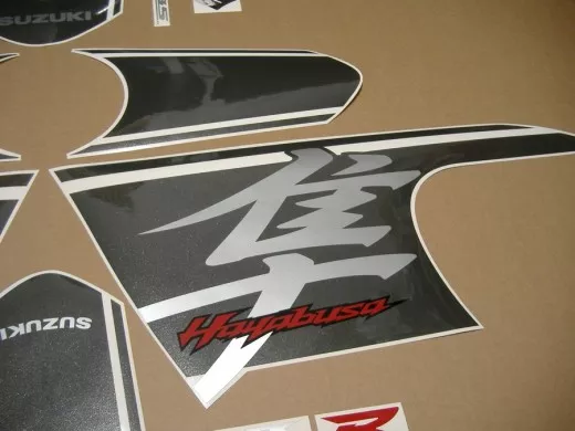 Suzuki Hayabusa 2017 - Schwarz/Graue Version - Dekorset