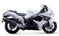 Suzuki Hayabusa 2017 - Weiß/Schwarze Version - Dekorset