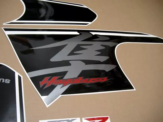 Suzuki Hayabusa 2017 - Weiß/Schwarze Version - Dekorset