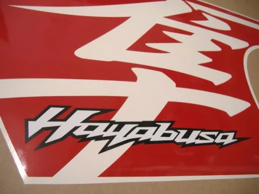 Suzuki Hayabusa 2018 - Weiß/Rote Version - Dekorset