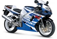 Suzuki GSX-R 750 2002 - White/Blue Version - Decalset