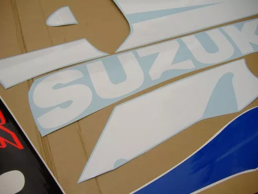 Suzuki GSX-R 750 2002 - Weiß/Blaue Version - Dekorset