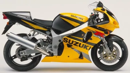 Suzuki GSX-R 750 2002 - Gelb/Schwarze Version - Dekorset