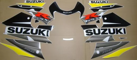 Suzuki GSX-R 750 2002 - Gelb/Schwarze Version - Dekorset