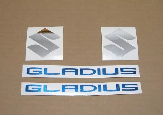 Suzuki Gladius 2012 - Weiß/Blaue Version - Dekorset