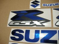 Suzuki GSX-R 600 Universal - Chrome Blau - Custom-Dekorset