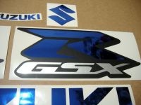 Suzuki GSX-R 600 Universal - Chrome Blau - Custom-Dekorset