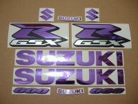 Suzuki GSX-R 600 Universal - Chrome Purple - Custom-Decalset