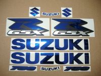 Suzuki GSX-R 750 Universal - Chrome Blau - Custom-Dekorset