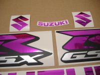 Suzuki GSX-R 750 Universal - Chrome Pink - Custom-Dekorset