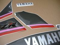 Yamaha FZR 1000 1991 - Schwarz/Grau Version - Dekorset