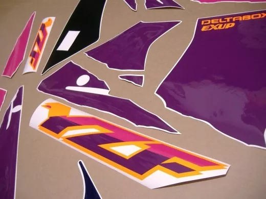 Yamaha YZF 750R 1993 - Grün/Lila/Orange Version - Dekorset