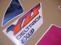 Yamaha YZF 750R 1993 - Weiß/Pink/Blau Version - Dekorset