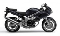 Suzuki SV 650S 2002 - Schwarze Version - Dekorset