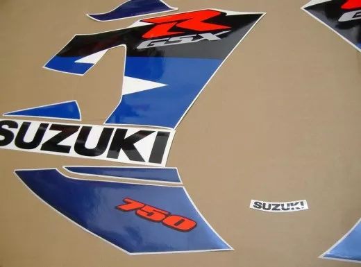 Suzuki GSX-R 750 2004 - Weiß/Blaue Version - Dekorset