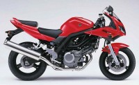 Suzuki SV 650S 2005 - Red Version - Decalset