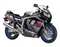 Suzuki GSX-R 1100 1992 - Schwarz/Graue Version - Dekorset