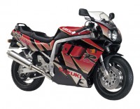 Suzuki GSX-R 1100 1992 - Black/Red Version - Decalset