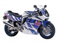 Suzuki GSX-R 1100 1992 - White/Blue Version - Decalset