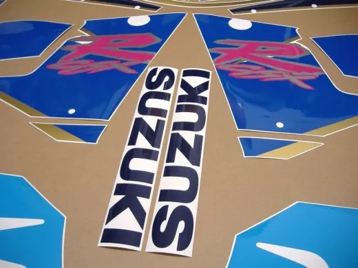 Suzuki GSX-R 1100 1992 - Weiß/Blaue Version - Dekorset